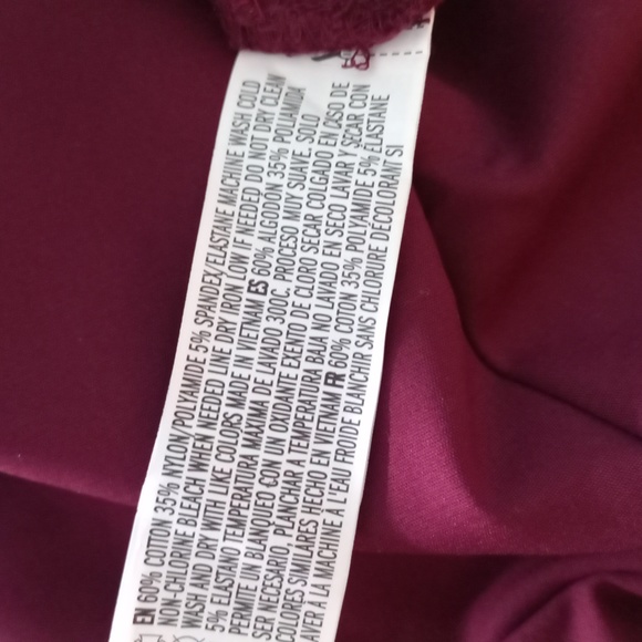 Maroon Pencil Skirt S - Picture 5 of 6